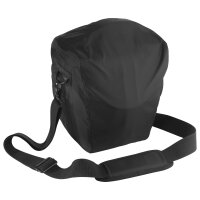 PEDEA Kameratasche Gr. L ESSEX PRO Foto Tasche mit Regenschutz und Zubehörfächer, schwarz/gelb