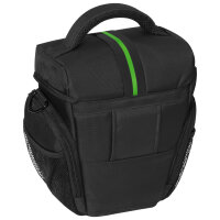 PEDEA Kameratasche Gr. L ESSEX PRO Foto Tasche mit Regenschutz und Zubehörfächer, grün