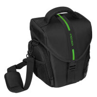 PEDEA Kameratasche Gr. L ESSEX PRO Foto Tasche mit Regenschutz und Zubehörfächer, grün