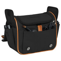 PEDEA Kameratasche Gr. XL VINTAGE PRO Foto Tasche mit Regenschutz und Zubehörfächer, schwarz