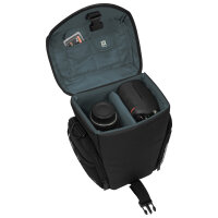 PEDEA Kameratasche Gr. L ESSEX PRO Foto Tasche mit Regenschutz und Zubehörfächer, grau