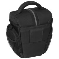 PEDEA Kameratasche Gr. L ESSEX PRO Foto Tasche mit Regenschutz und Zubehörfächer, grau