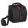 PEDEA Kameratasche Gr. M ESSEX PRO Foto Tasche mit Regenschutz und Zubehörfächer, schwarz/rot