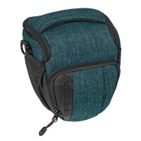 PEDEA Kameratasche Gr. M FASHION PRO Foto Tasche mit Regenschutz und Zubehörfächer, petrol