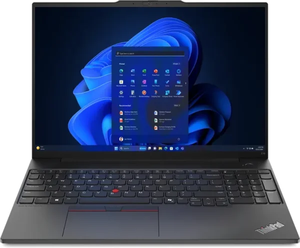 Lenovo ThinkPad E16 G2, Black, Ryzen 5 7535HS, 16GB RAM, 512GB SSD, DE